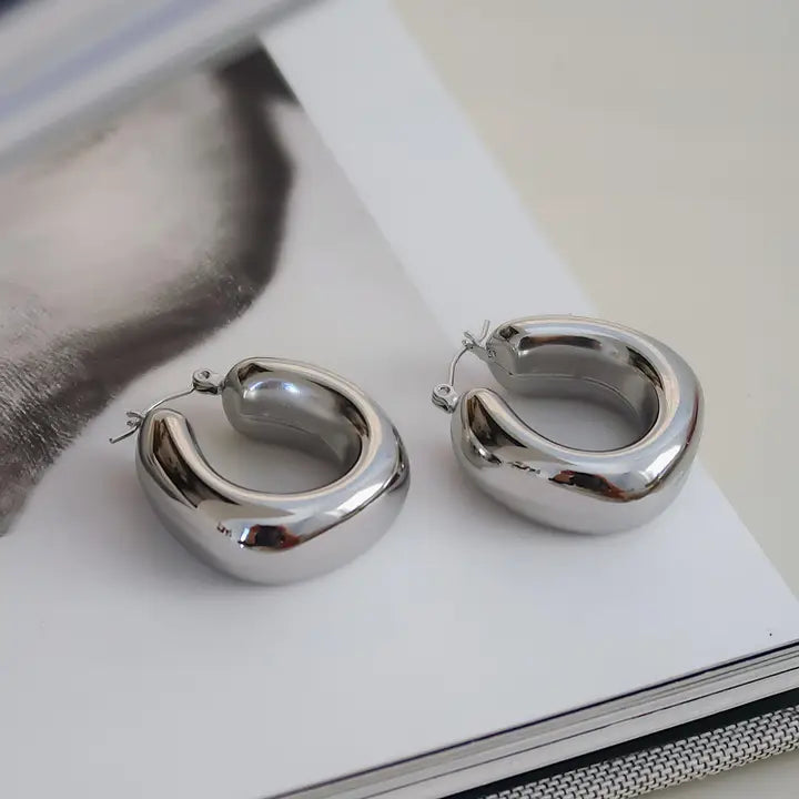 Hunter U Hoop Earrings