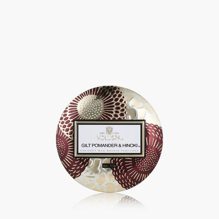 Gilt Pomander & Hinoki Mini Tin