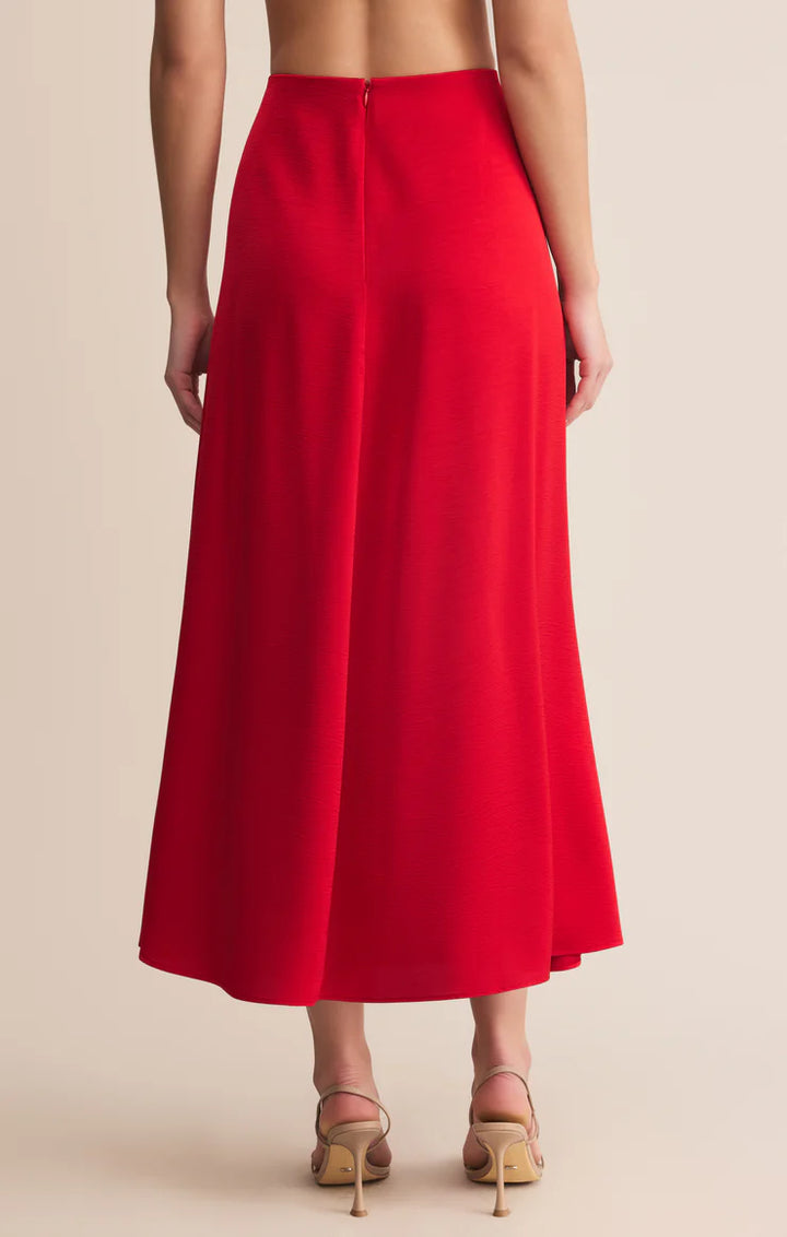 Northpoint Satin Midi Skirt