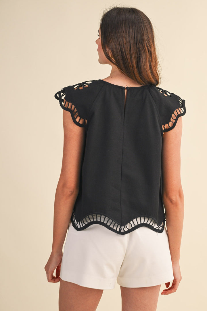 Sylvie Scalloped Top