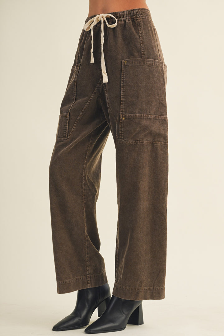 Brenda Wide-leg Utility Pants