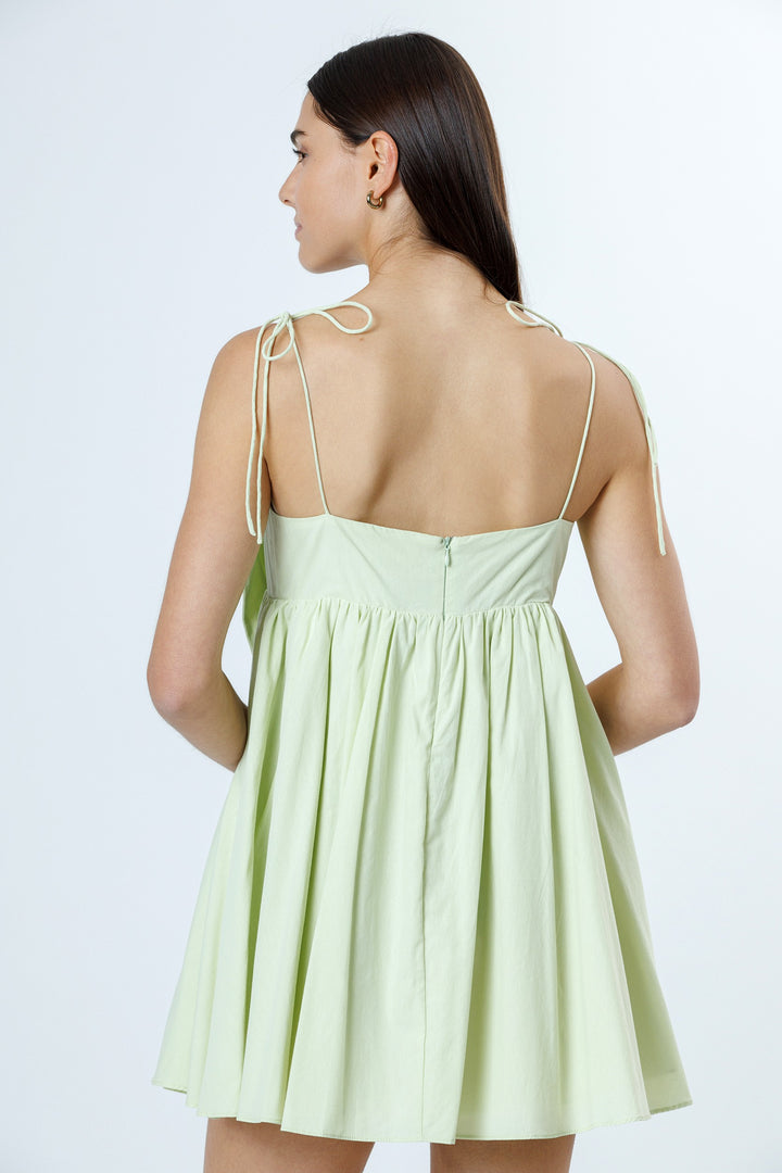 Alice Bow Babydoll Mini Dress