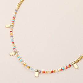 Multi Color Beaded Necklaces