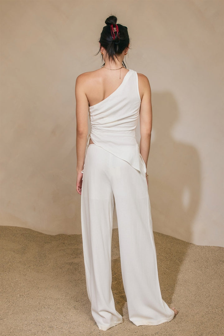 Andaluz Linen Wide Leg Pants