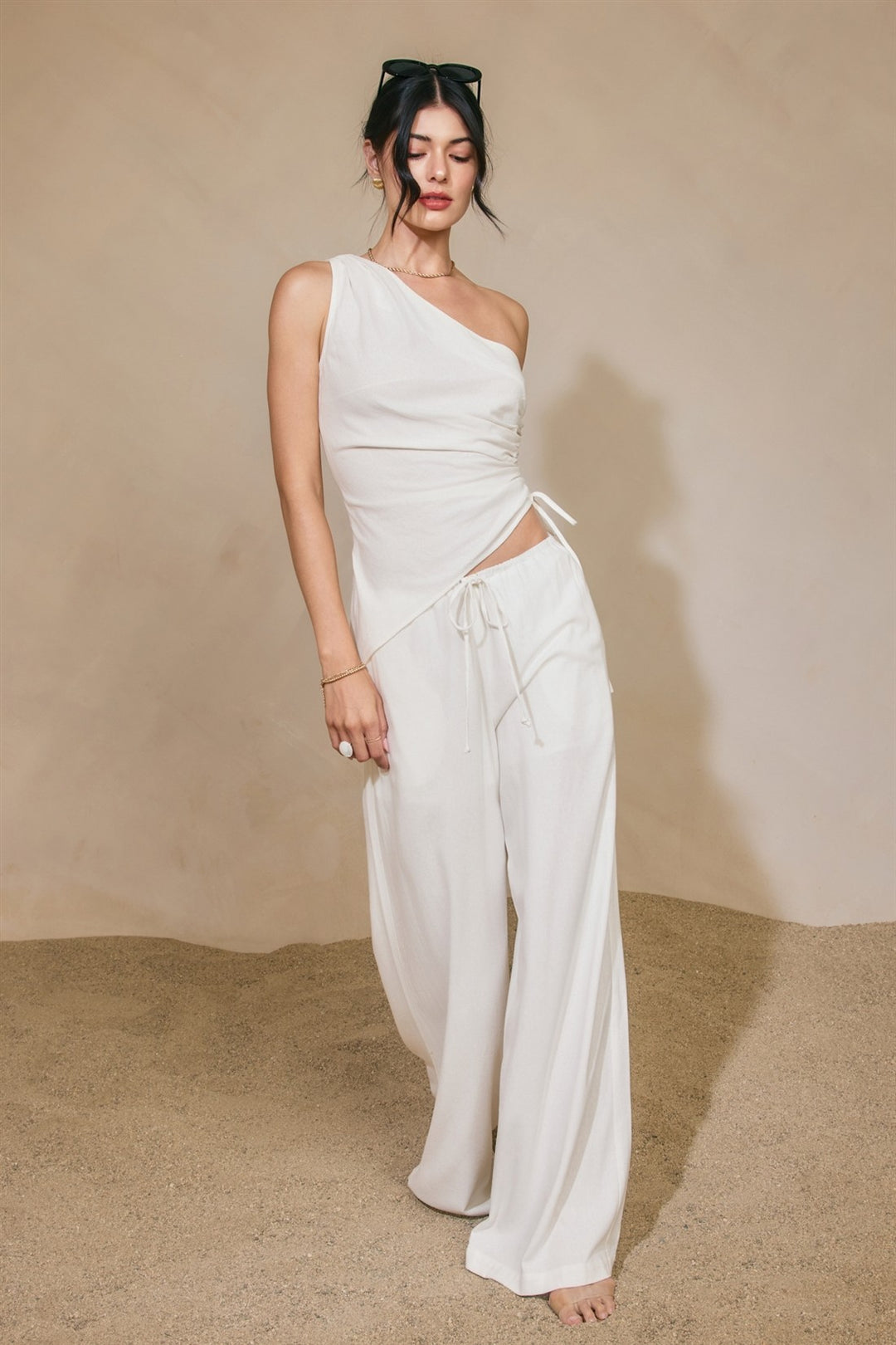 Andaluz Linen Wide Leg Pants