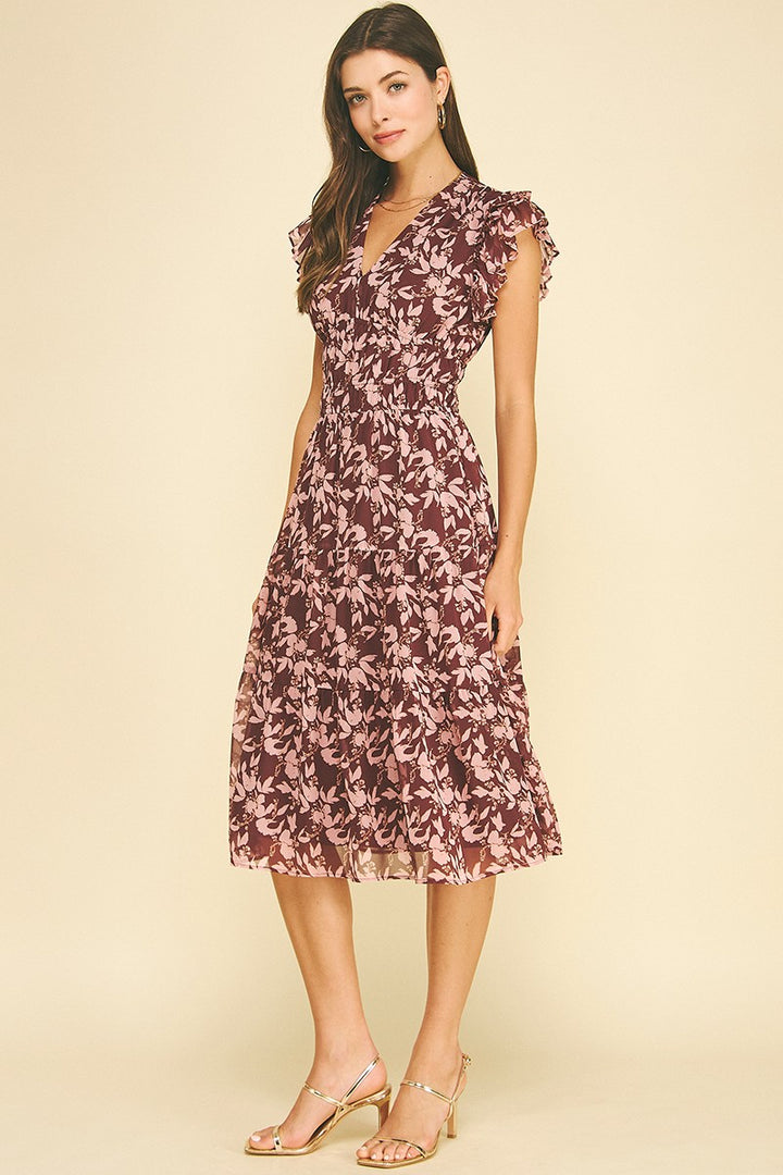 Dakota Tiered Midi Dress