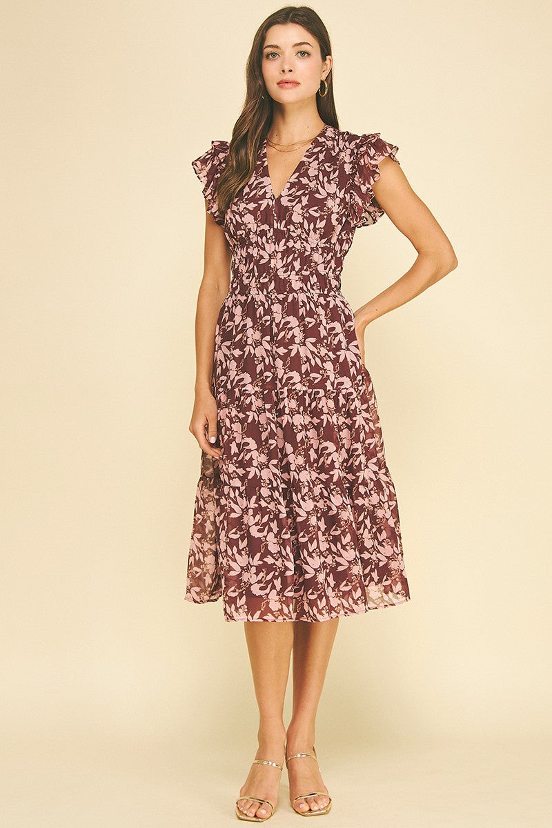 Dakota Tiered Midi Dress