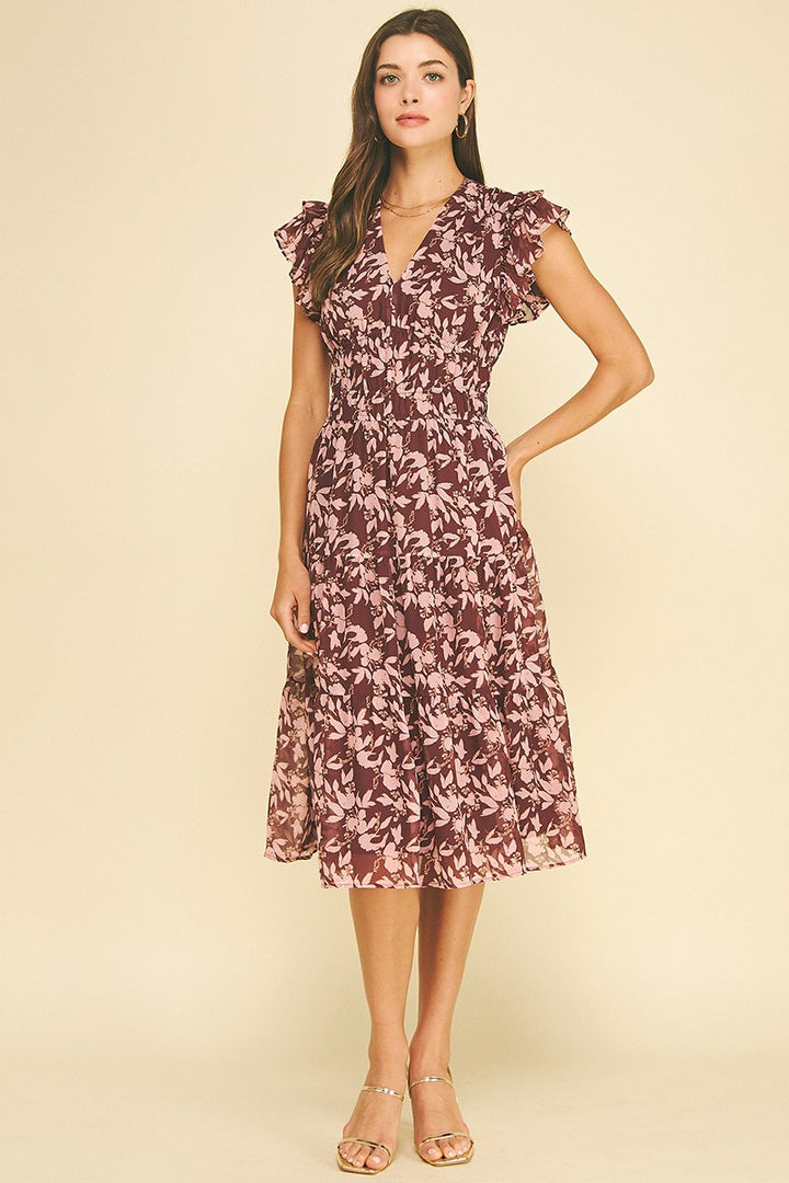 Dakota Tiered Midi Dress