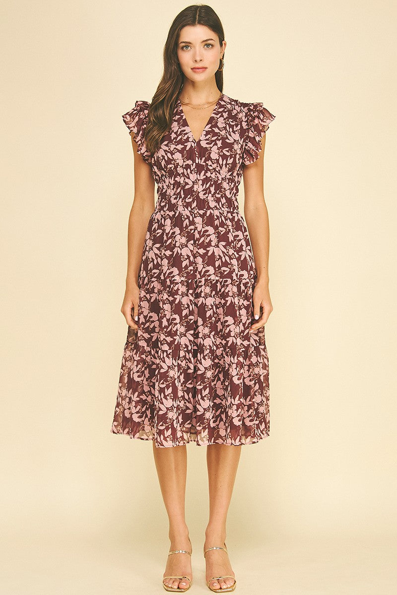 Dakota Tiered Midi Dress