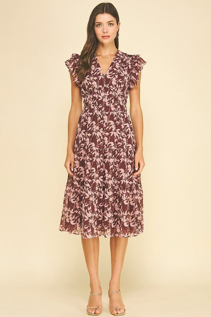 Dakota Tiered Midi Dress