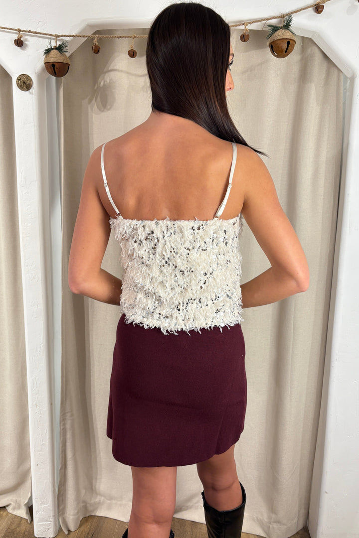 Blakelyn Sequin Feather Top