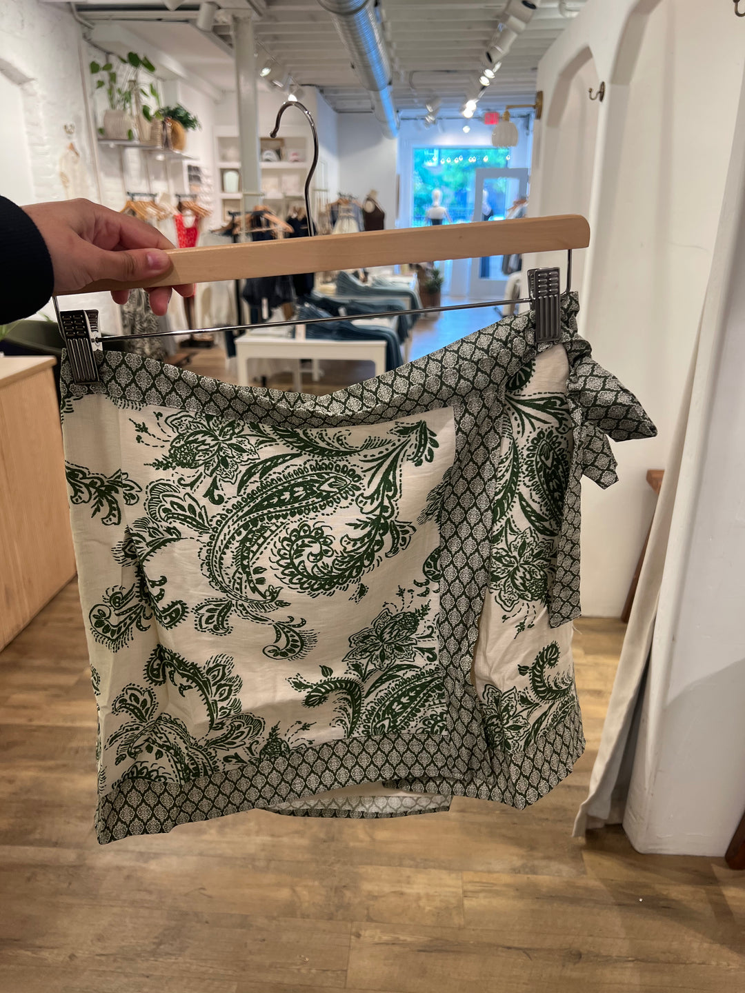 Dayanna Wrapped Mini Skirt