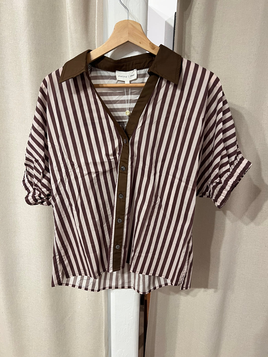 Cinnamon Stripe Blouse