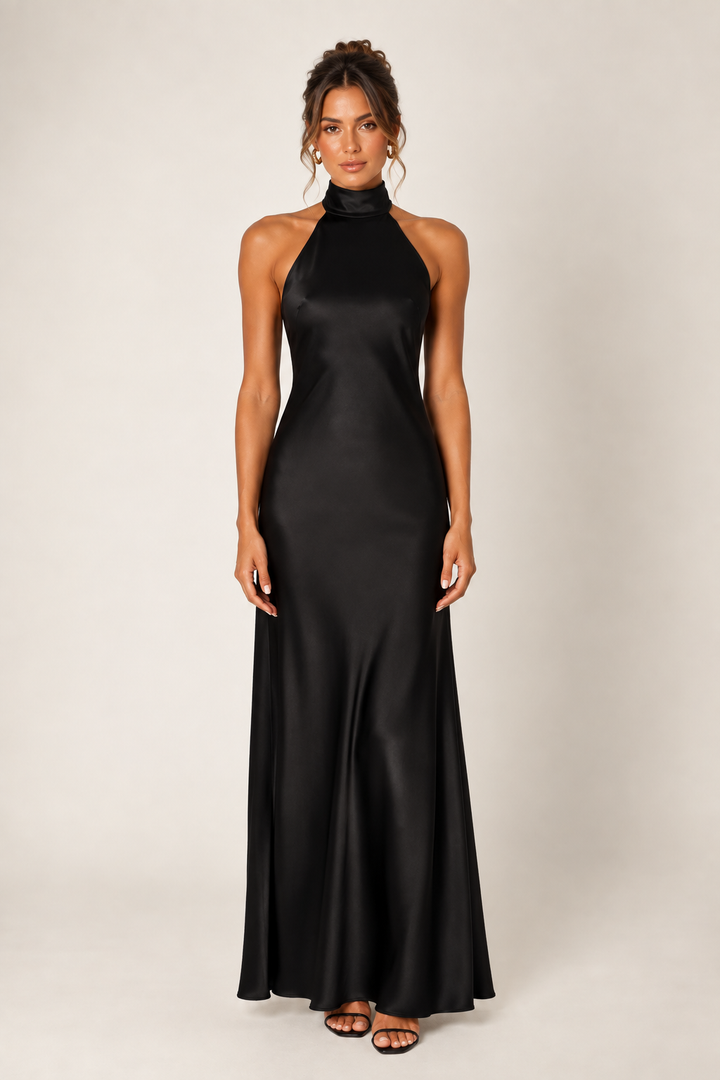 Lara High Neck Maxi Dress