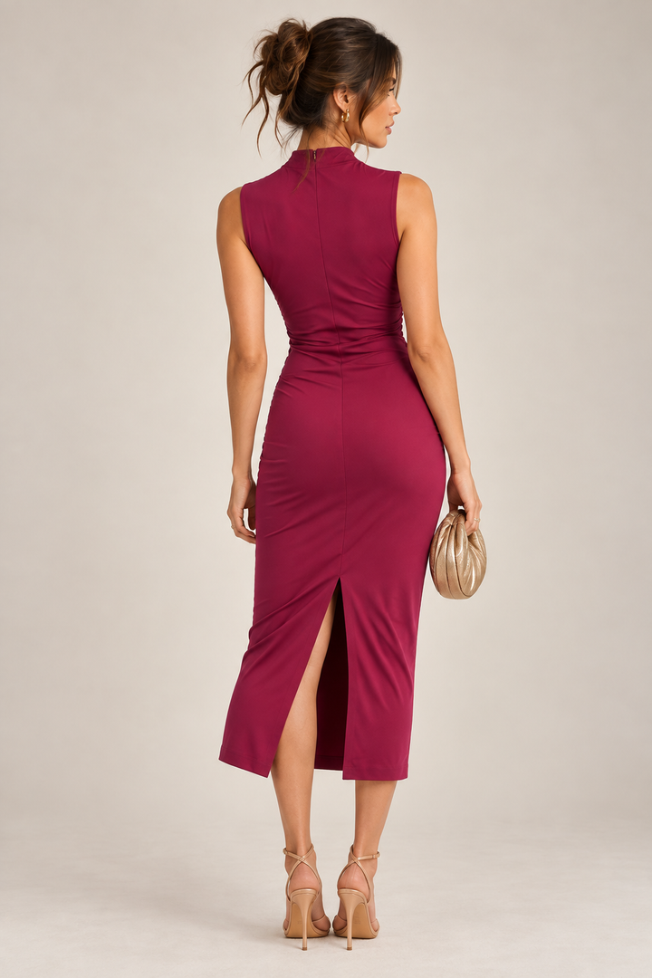 Lina Mock Neck Dress