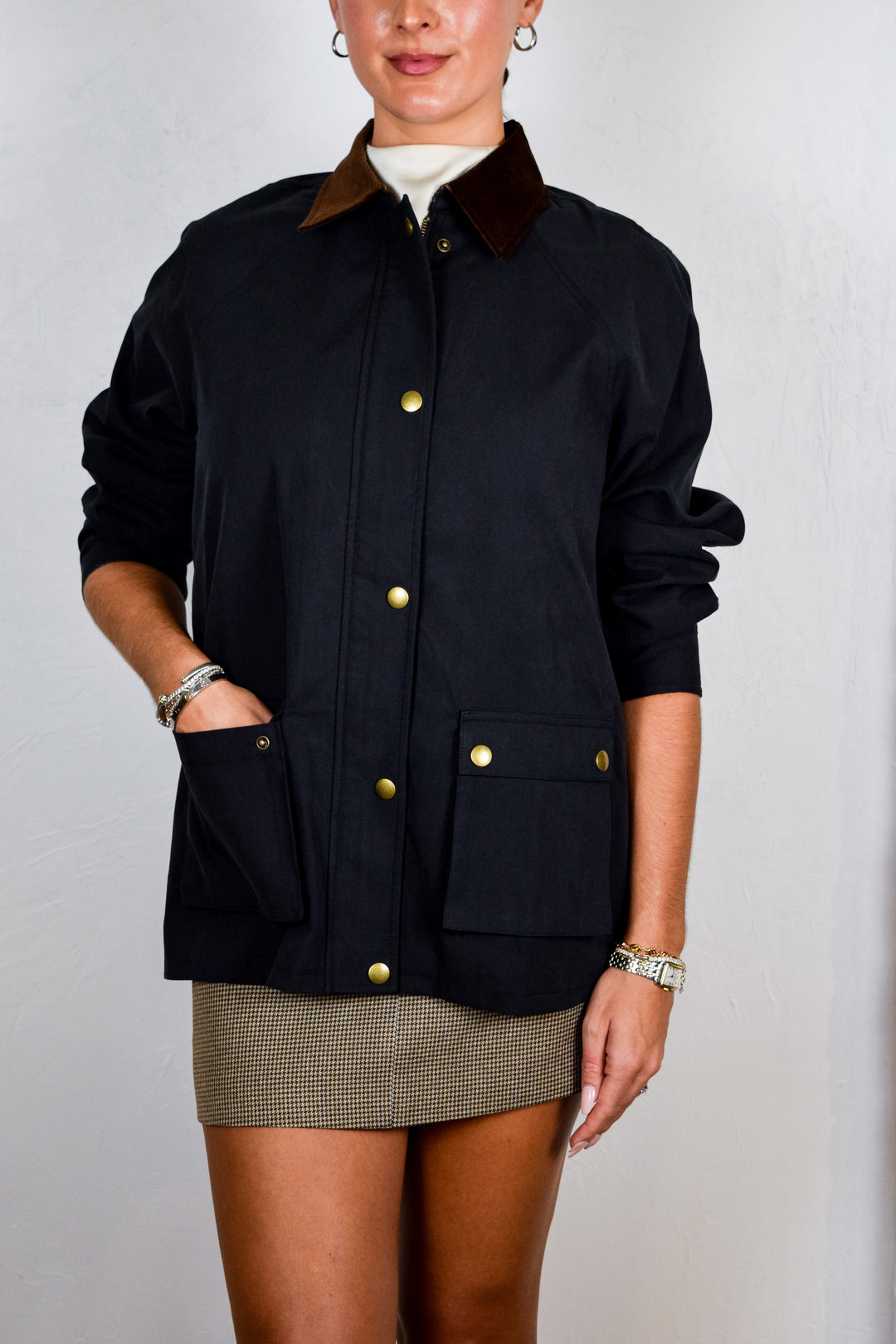Rylan Contrast Barn Jacket