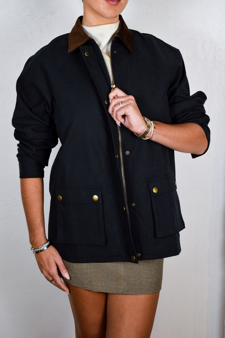 Rylan Contrast Barn Jacket