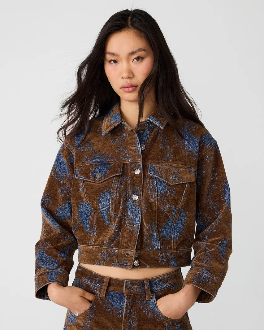 Dove Flocked Jacket