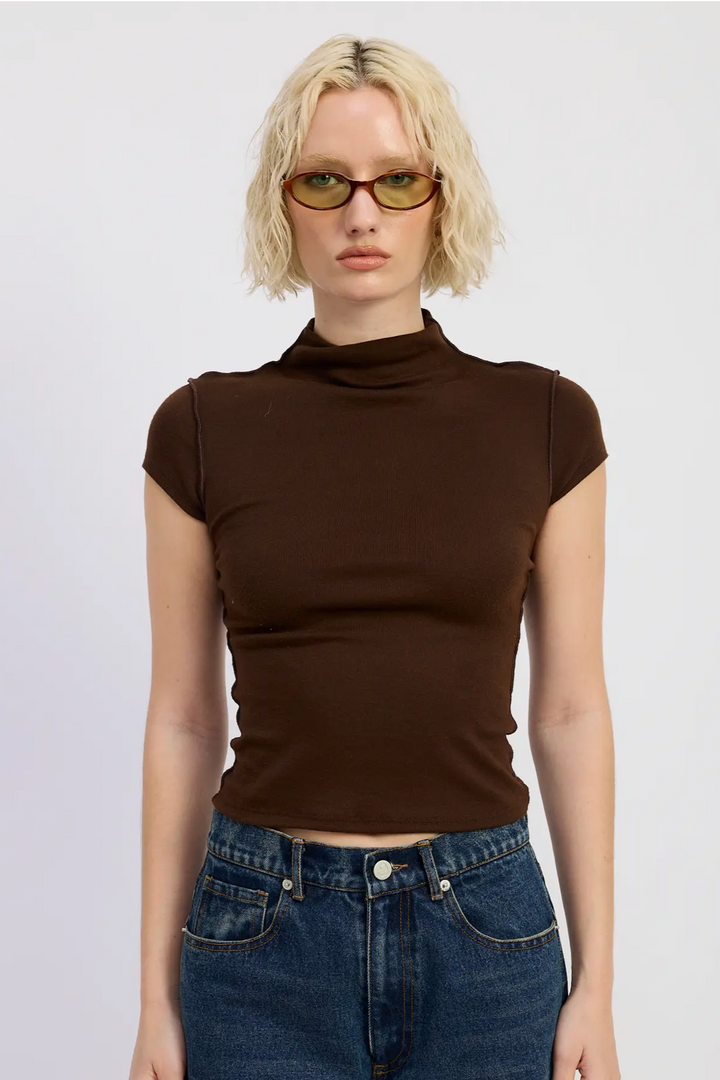 Mock Neck Top