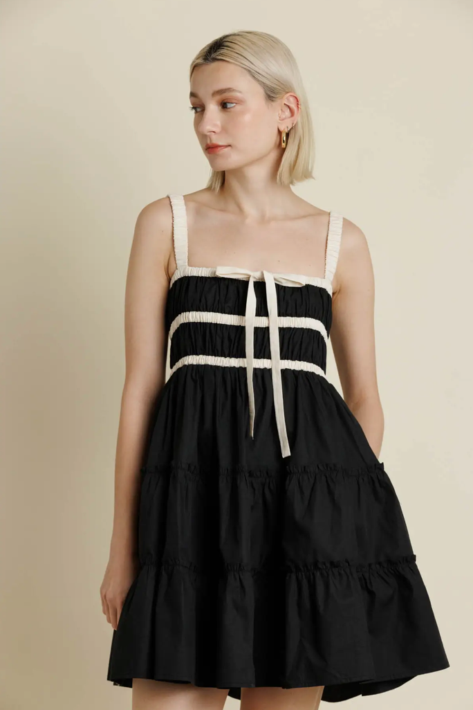 Contrast Mini Dress