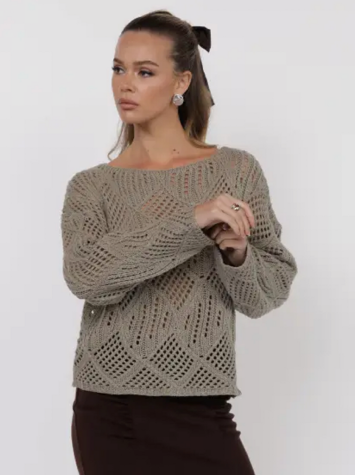 Jaida Open Knit Sweater