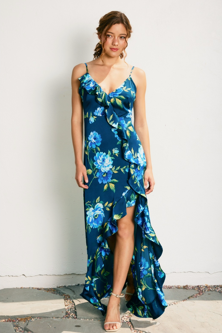 Last Dance Ruffle Maxi Dress