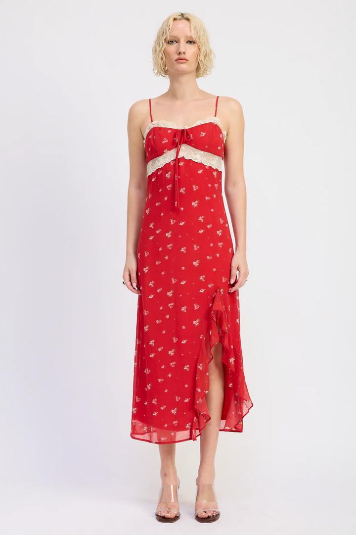 Red Floral Dress