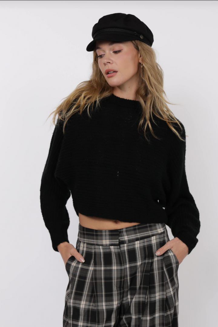 Overlapped Back Sweater