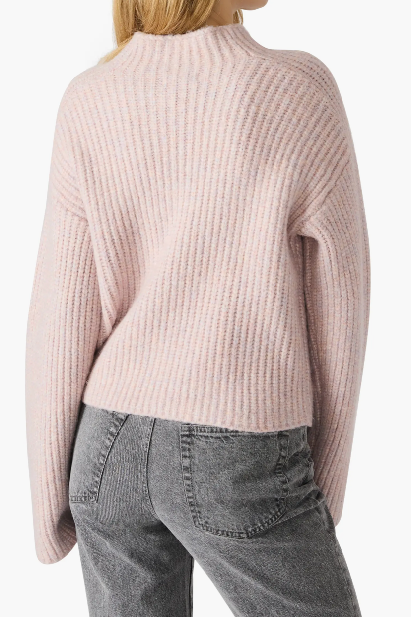 Klara Mock Neck Knit Sweater