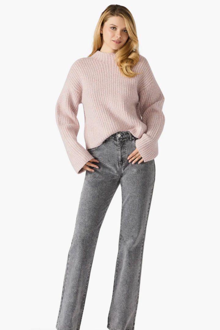 Klara Mock Neck Knit Sweater