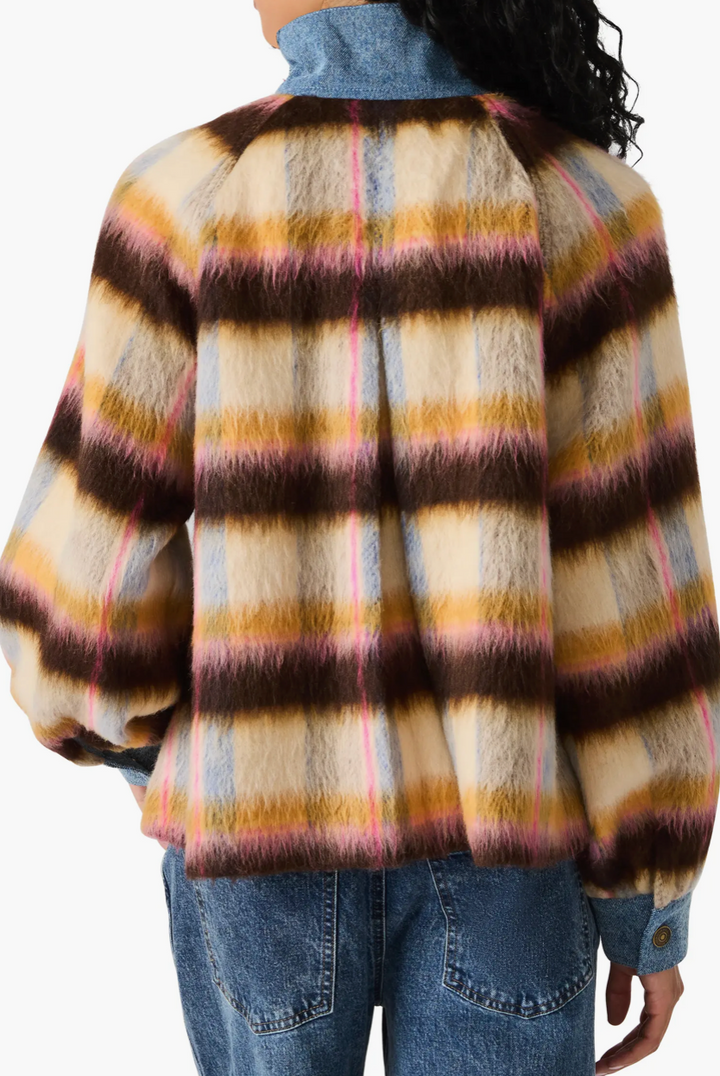 Kaylen Fur and Denim Jacket