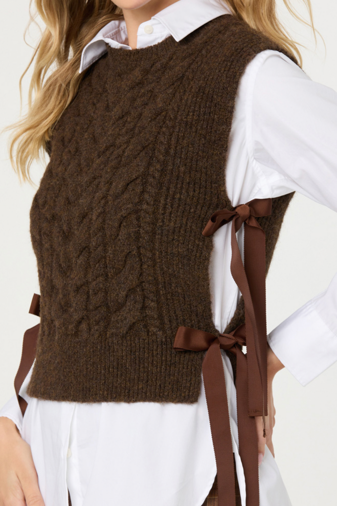 Cortney Tie Side Sweater Vest