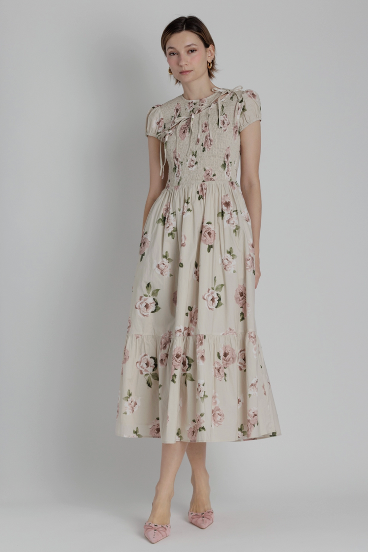 Lilly Floral Midi Dress