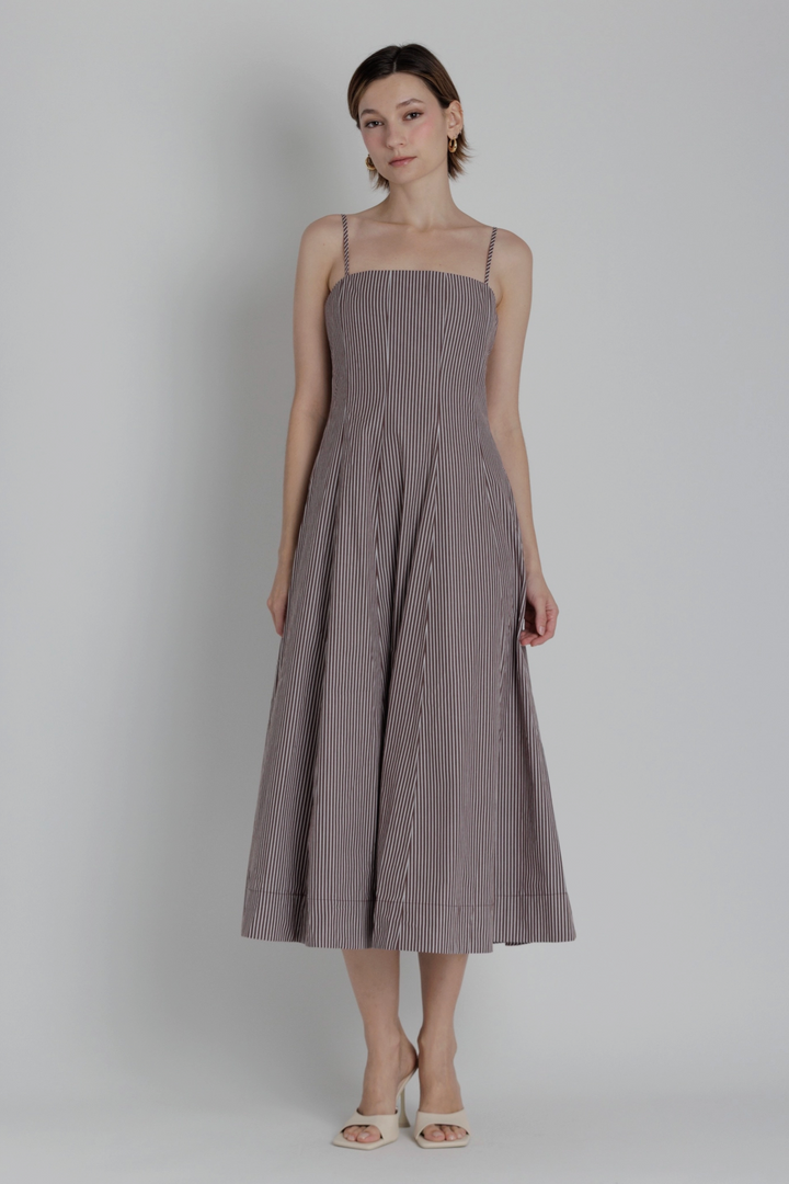 Charlie Striped Midi Dress