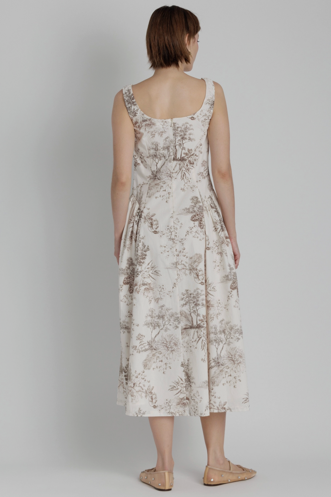 Bianca Toile Print Midi Dress