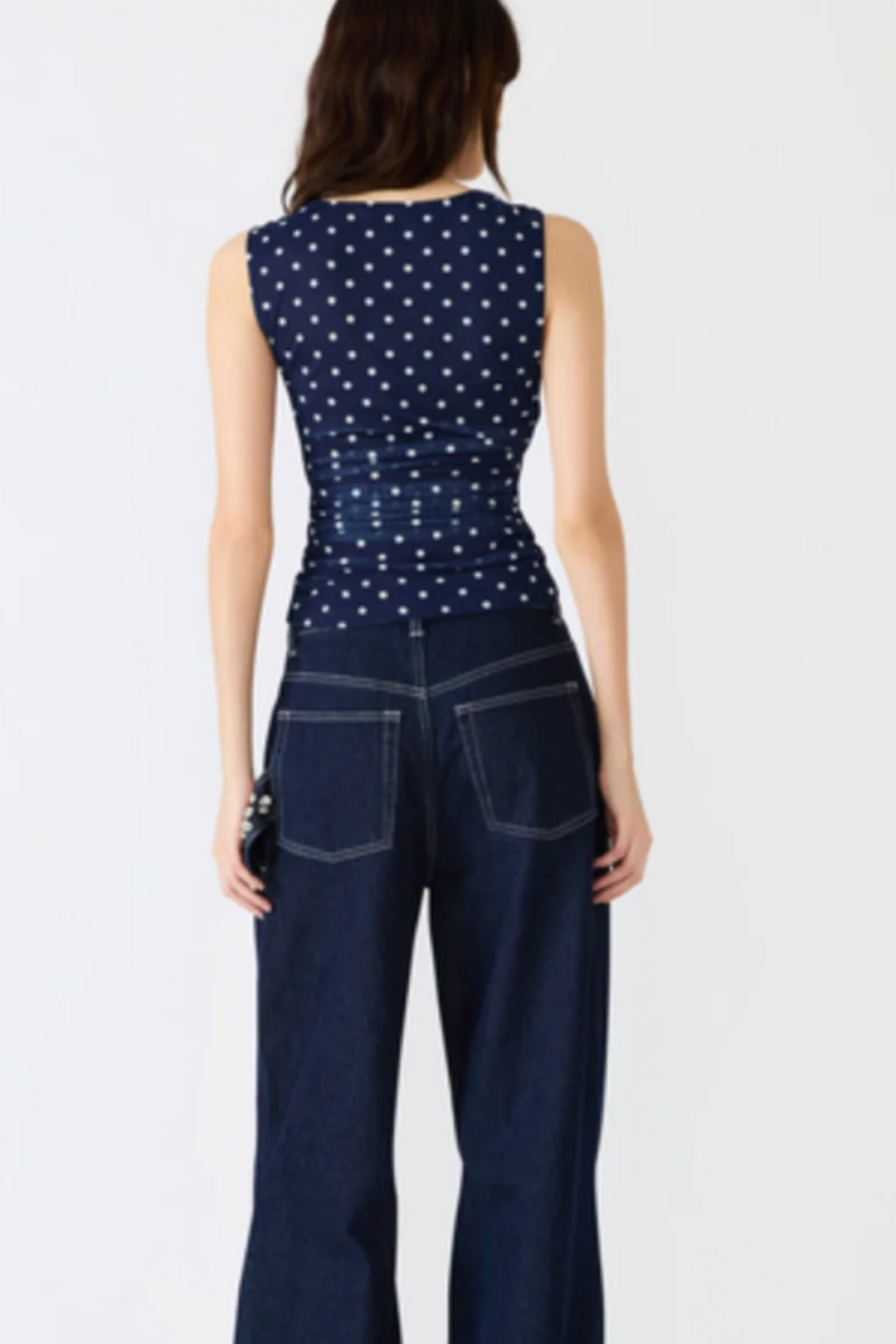 Rorry Square Neck Top - Polka Dot