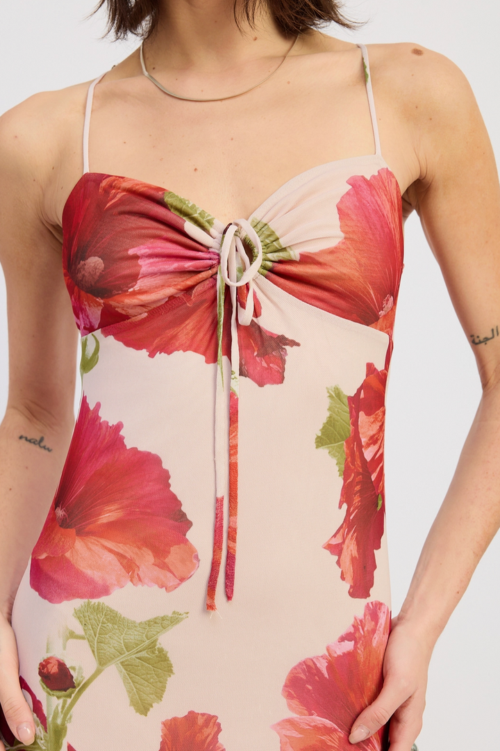 Penny Halter Cross Back Maxi Dress