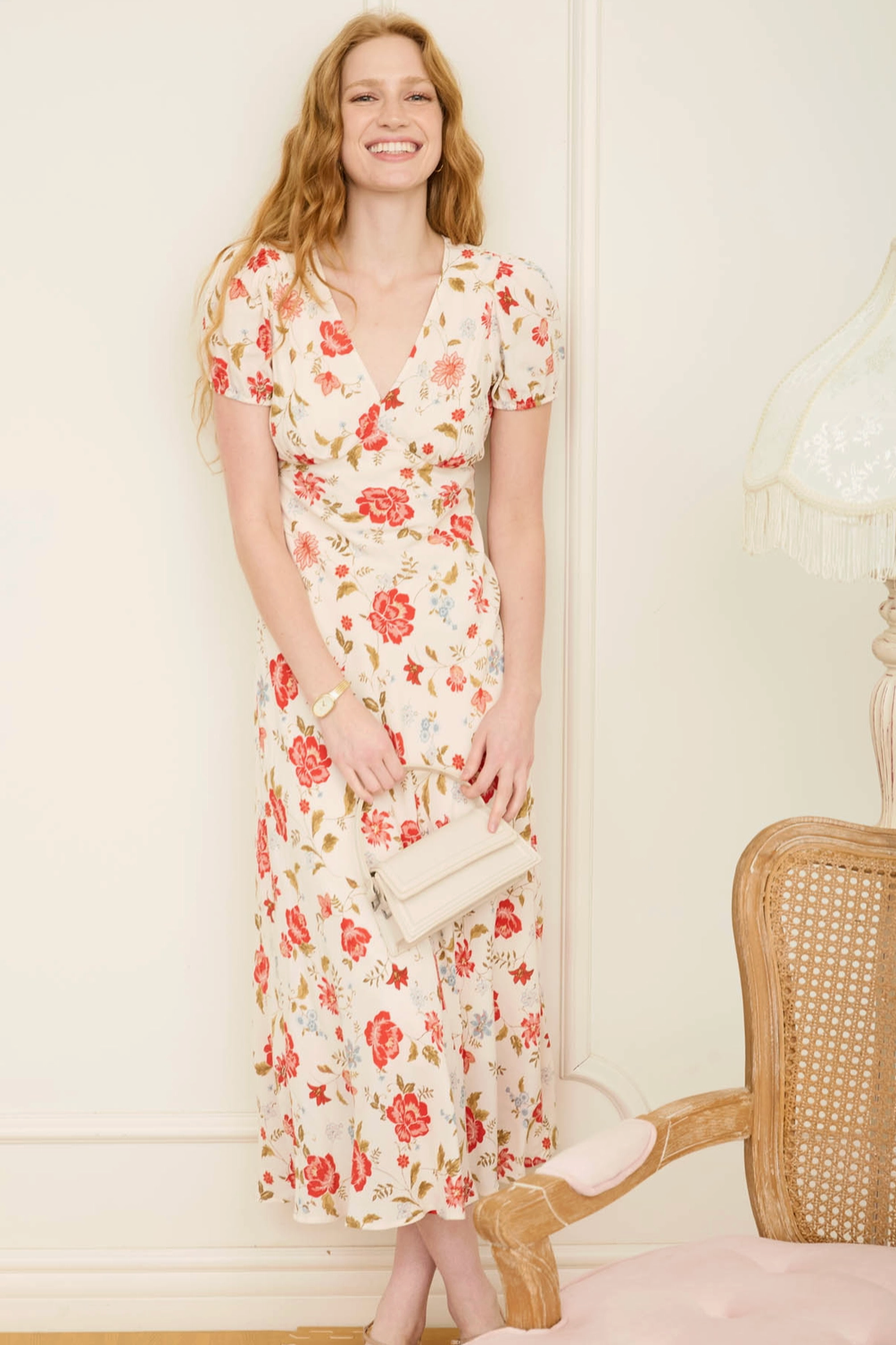 Nicole Floral Midi Dress