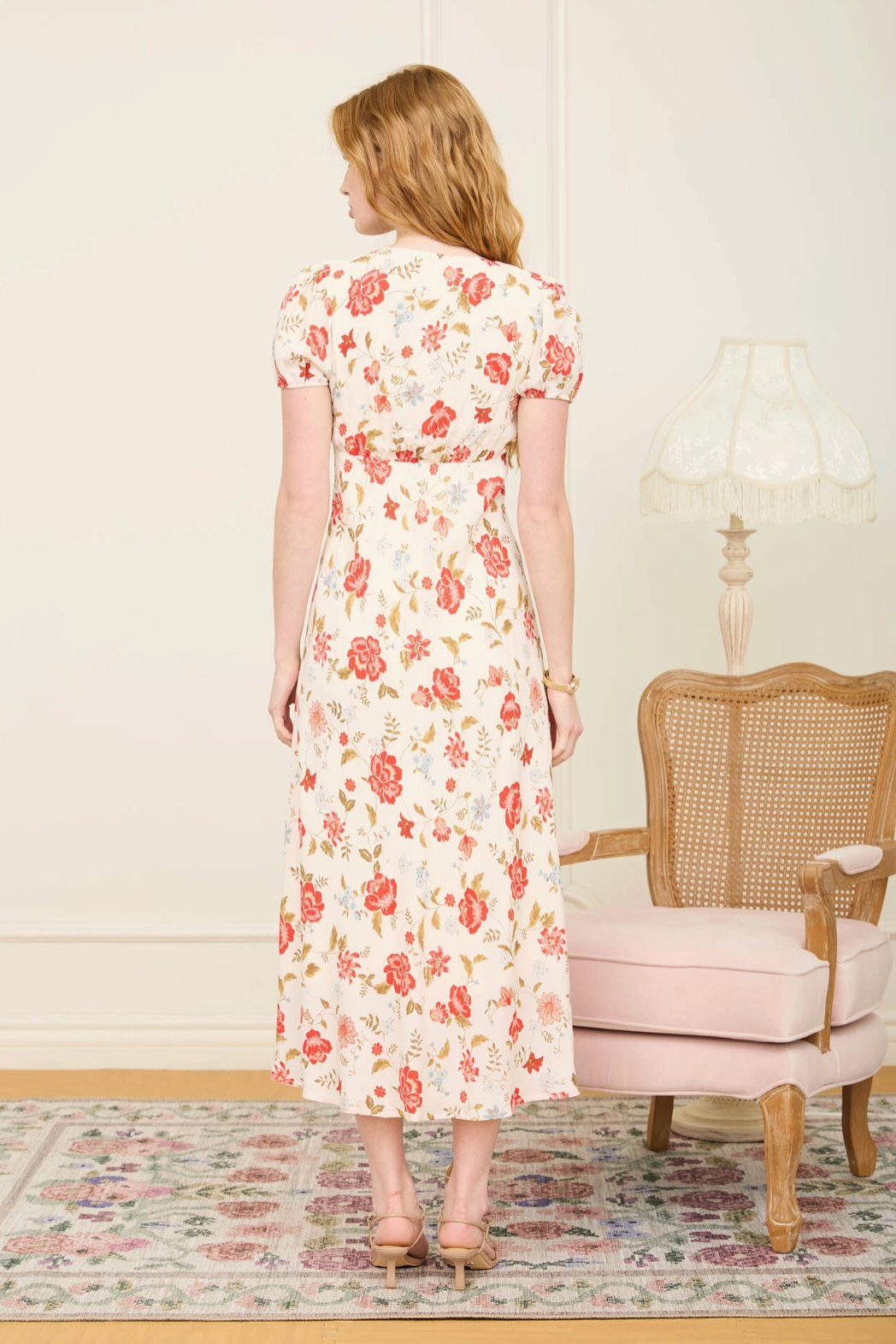 Nicole Floral Midi Dress