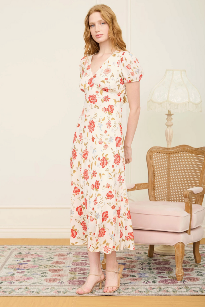 Nicole Floral Midi Dress