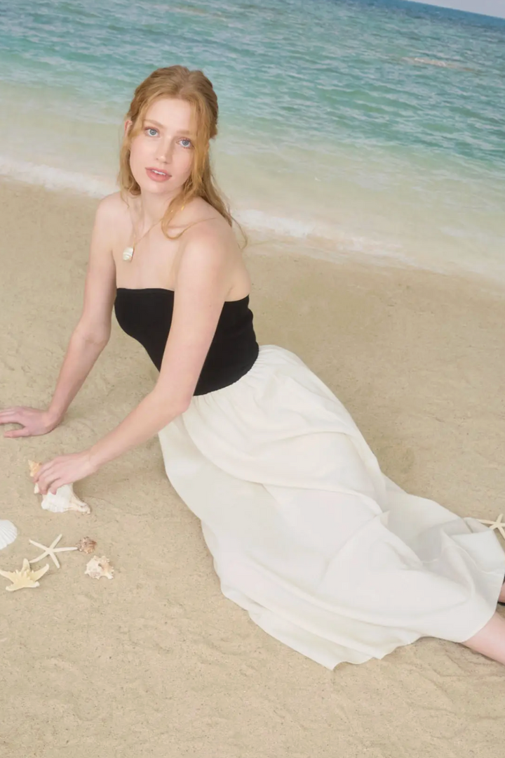 Haley Strapless Midi Dress