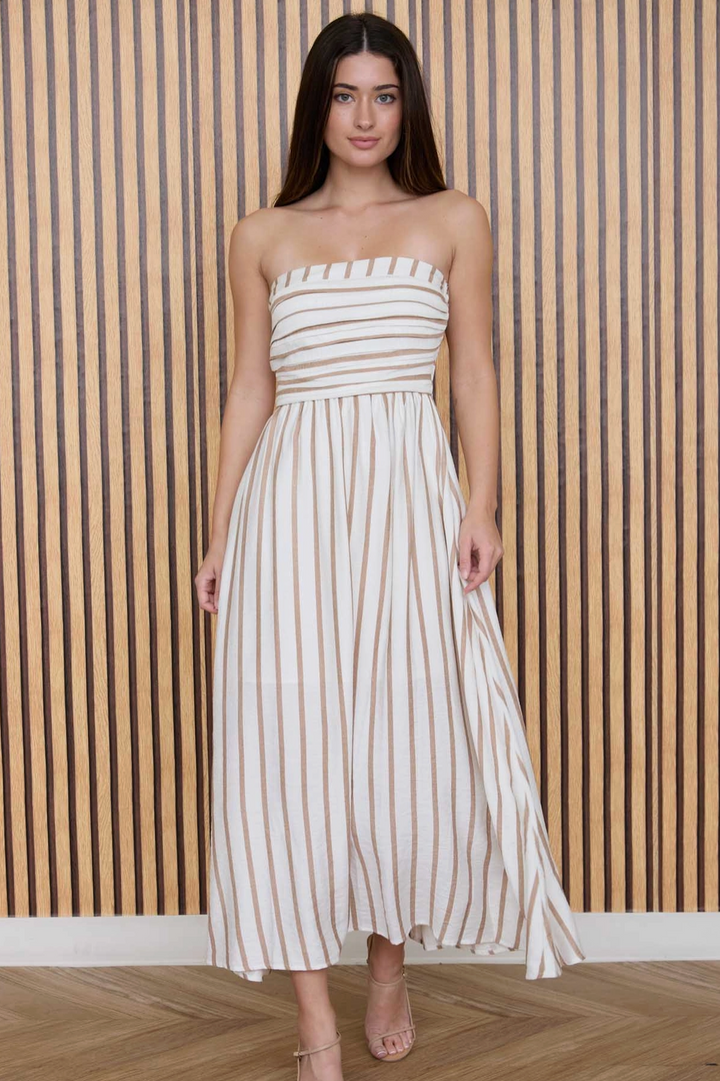 Heather Linen Midi Dress