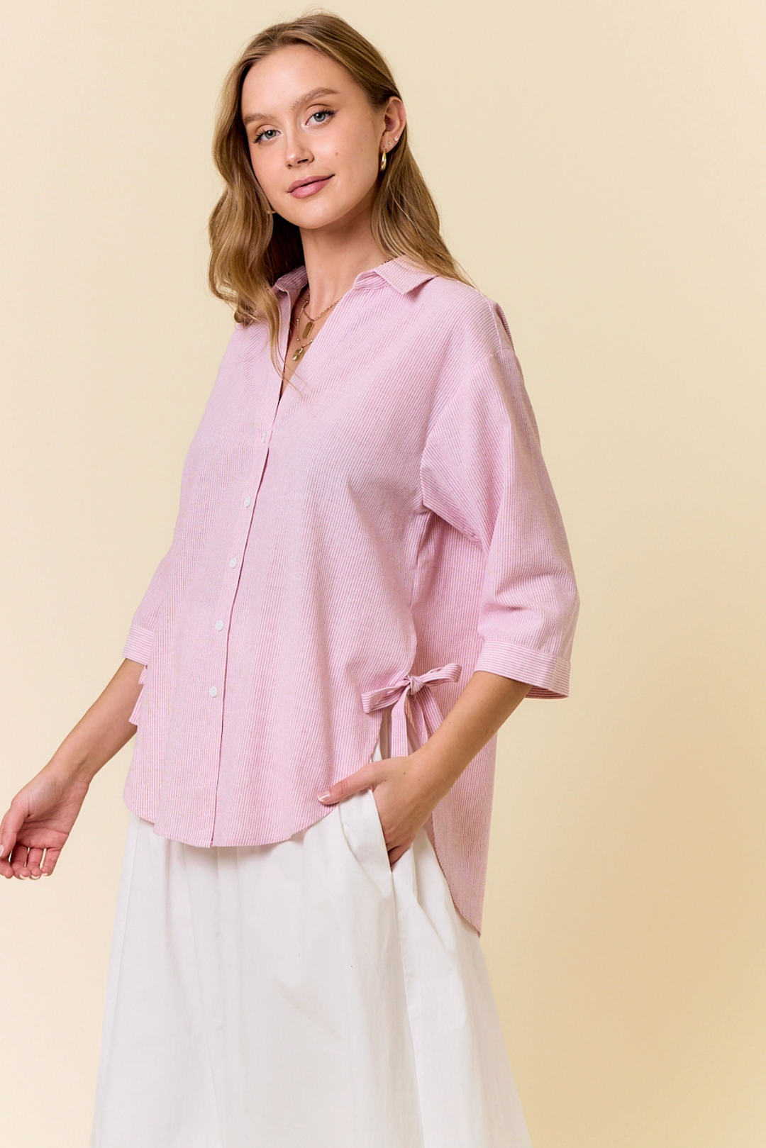 Kendall Side Bow Tie Top