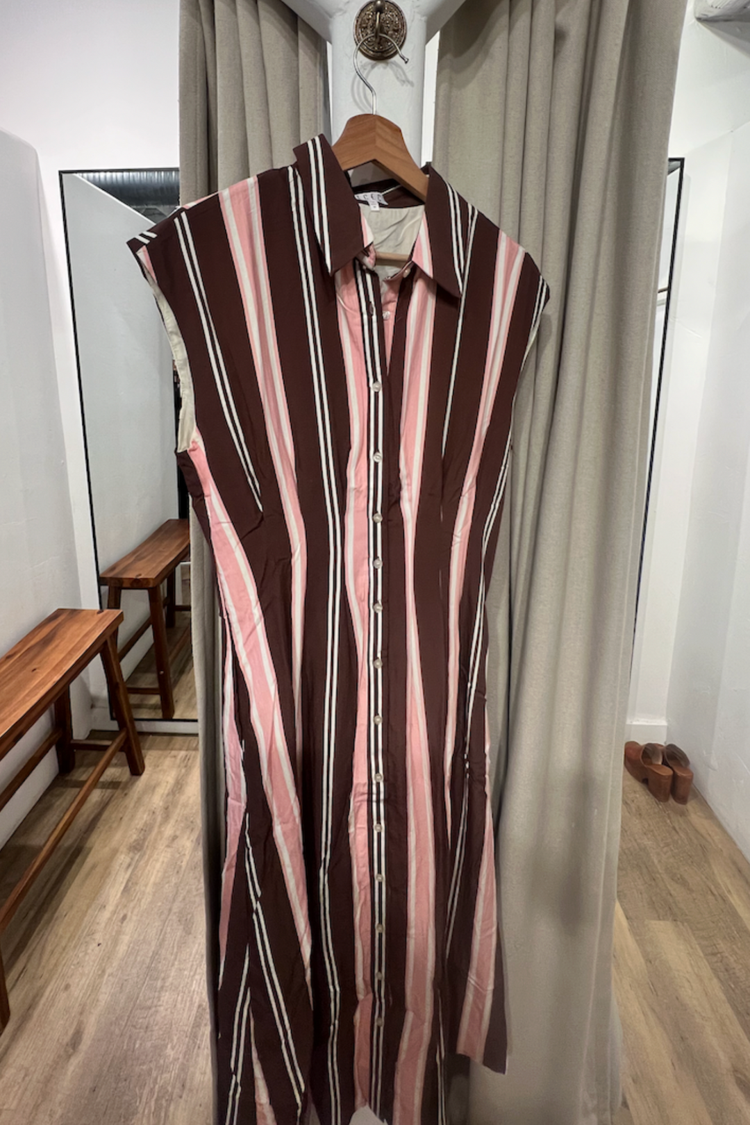Lola Striped Sleeveless Dress
