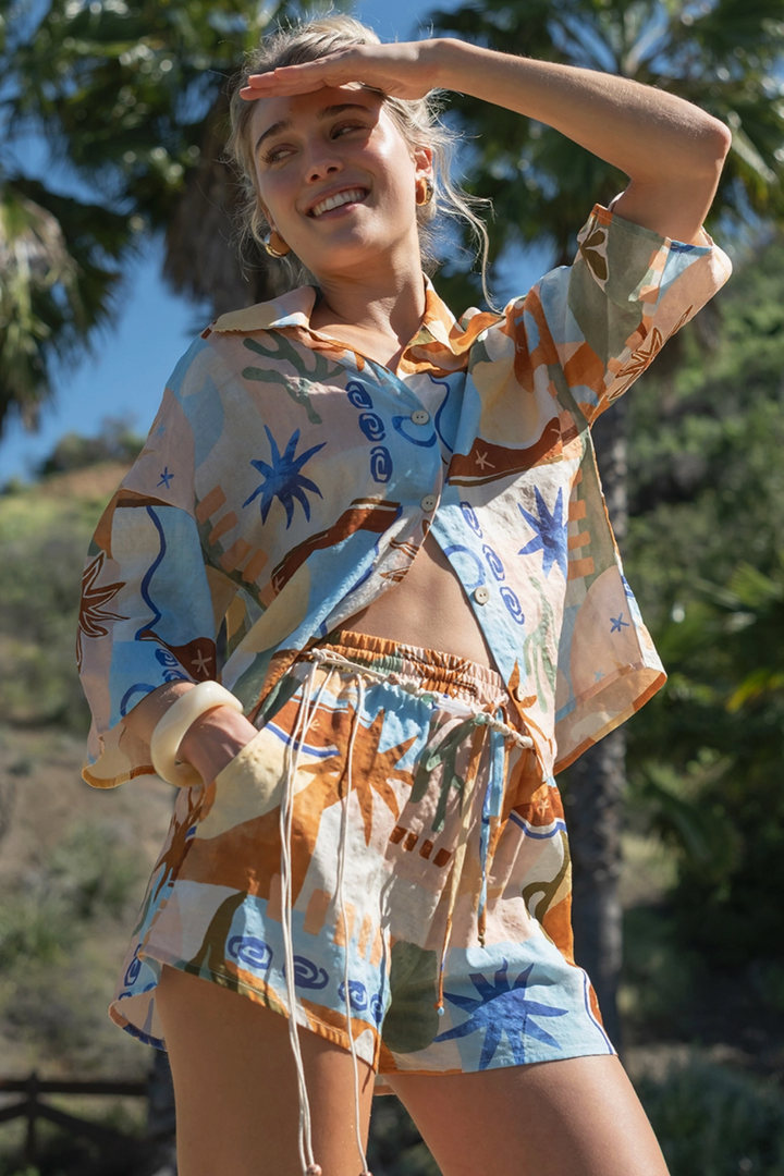 Playa Abstract Tropical Top