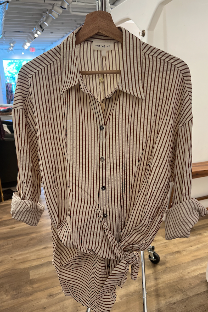 Shelby Bow Detail Button Down Top