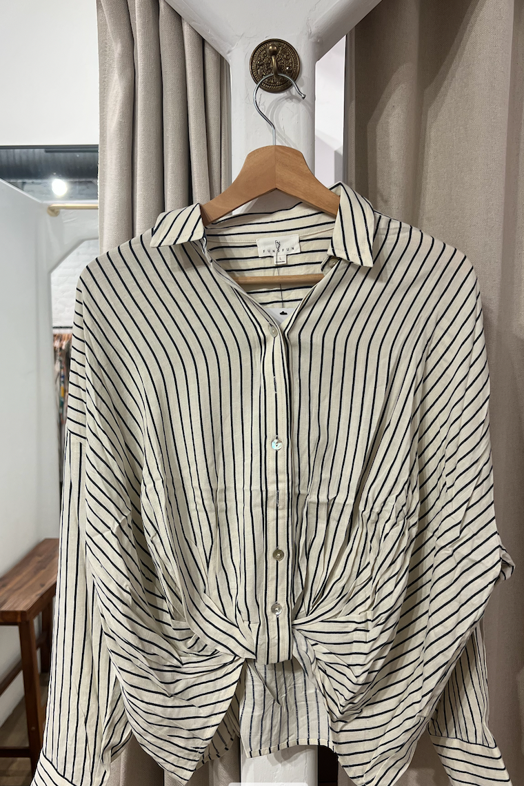 Harbor Twist Stripe Top