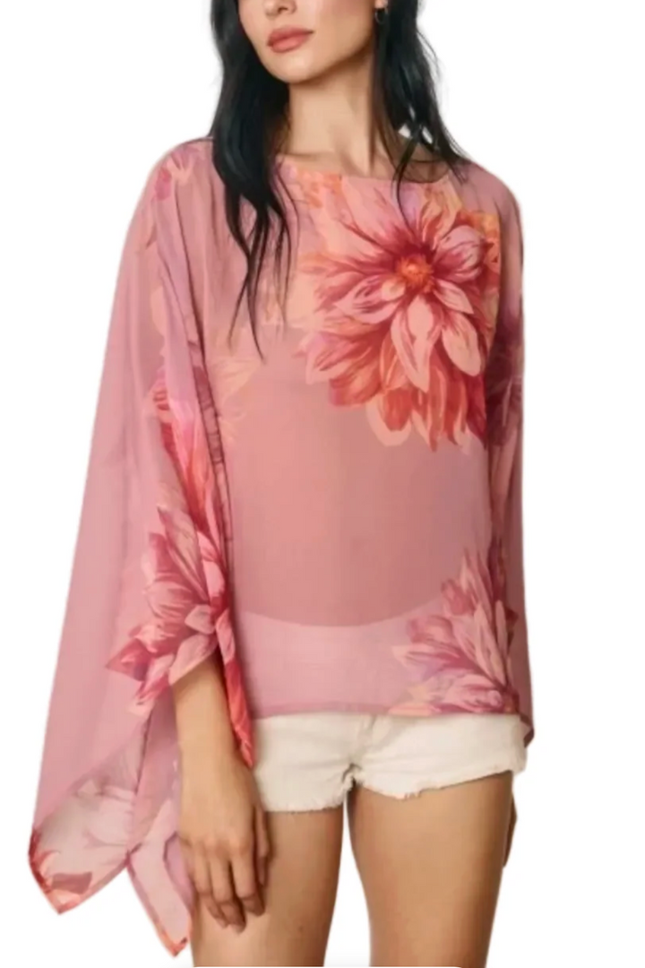 Dahlia Garden Poncho