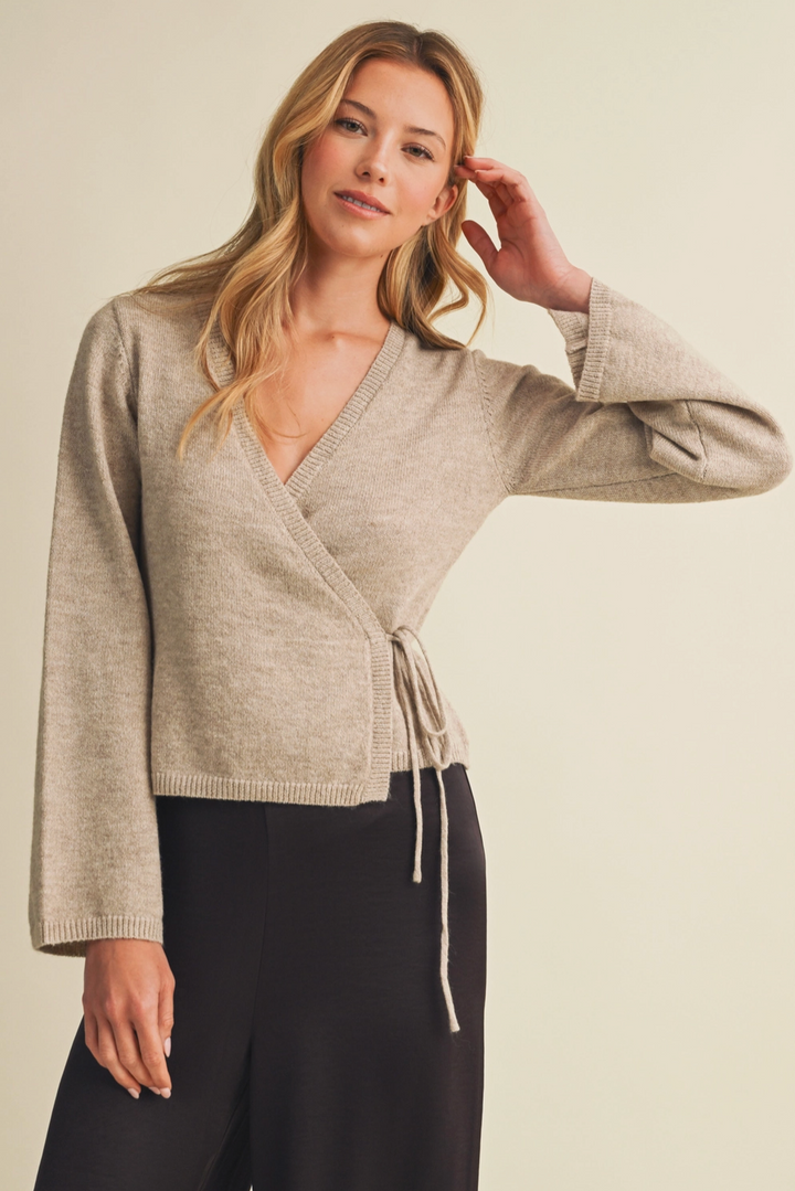Eliza Wrapped Knit Top