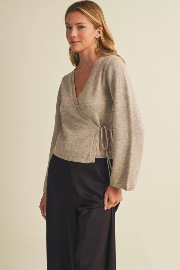 Eliza Wrapped Knit Top